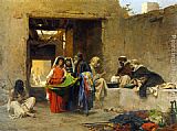 Eugene-alexis Girardet Famous Paintings - At The Souk
